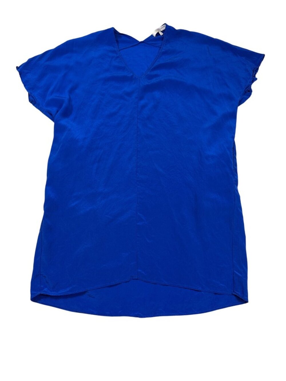 Lavender Brown Womens Silk V-Neck Slip Dress Blue Size S Lightweight (LL944)